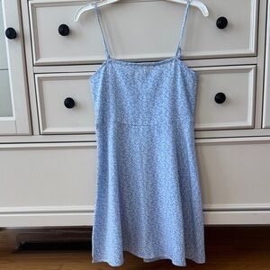 SHEIN Blue Floral Kids Dress